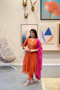 Orange Ghungroo Kurta Set