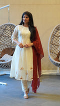 Ivory Embroidered Kurta Set