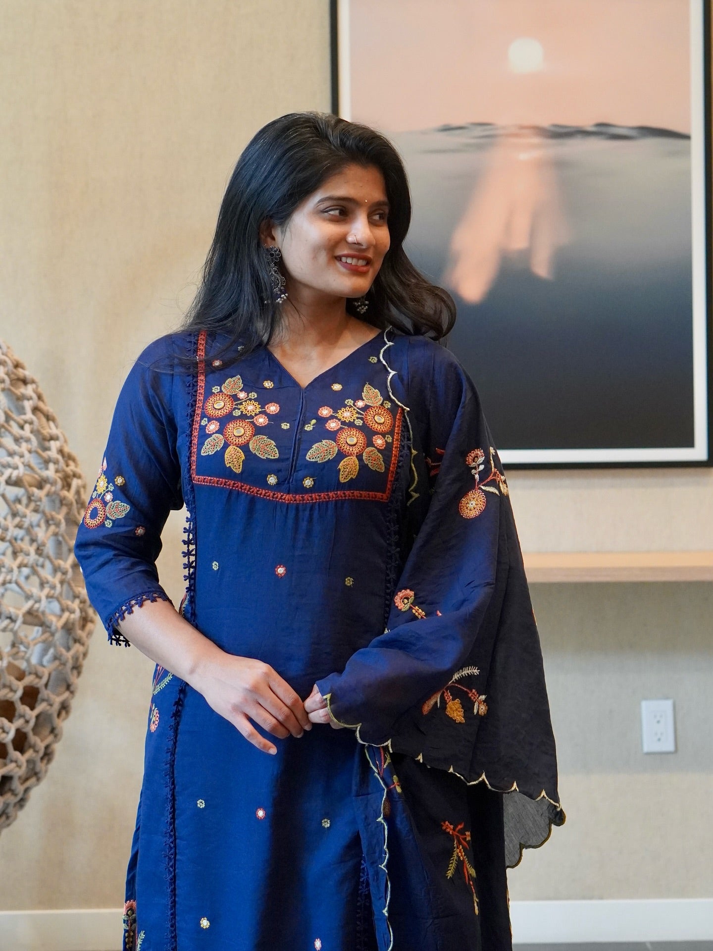 Royal Blue Kurta Set