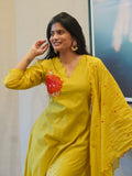 Pear Green Embroidered Kurta Set