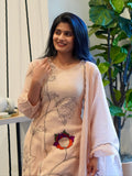 Soft Pink Embroidered Kurta Set