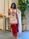 White and Maroon Set