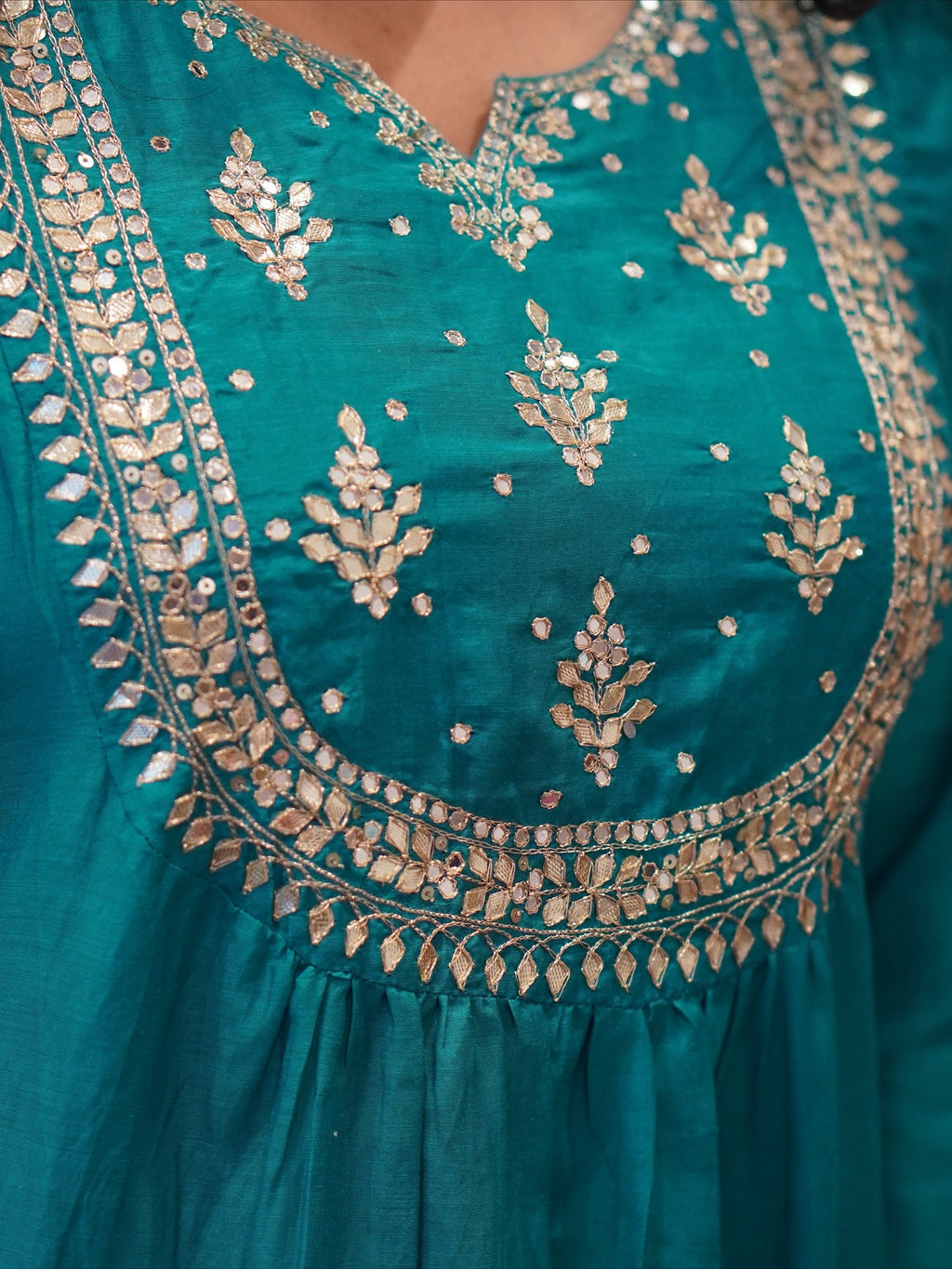 Teal Blue Kurta Set