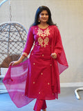 Hot Pink Kurta Set