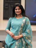 Aqua Blue Kurta Set
