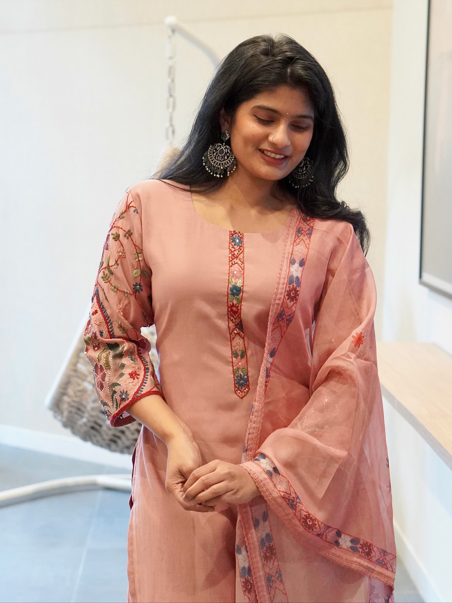 Sage Green/Dusty Pink Kurta Set
