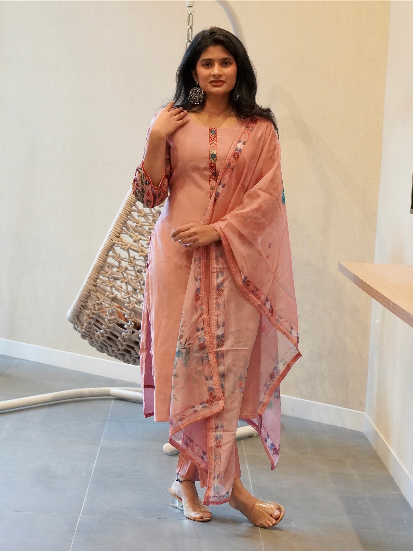 Sage Green/Dusty Pink Kurta Set