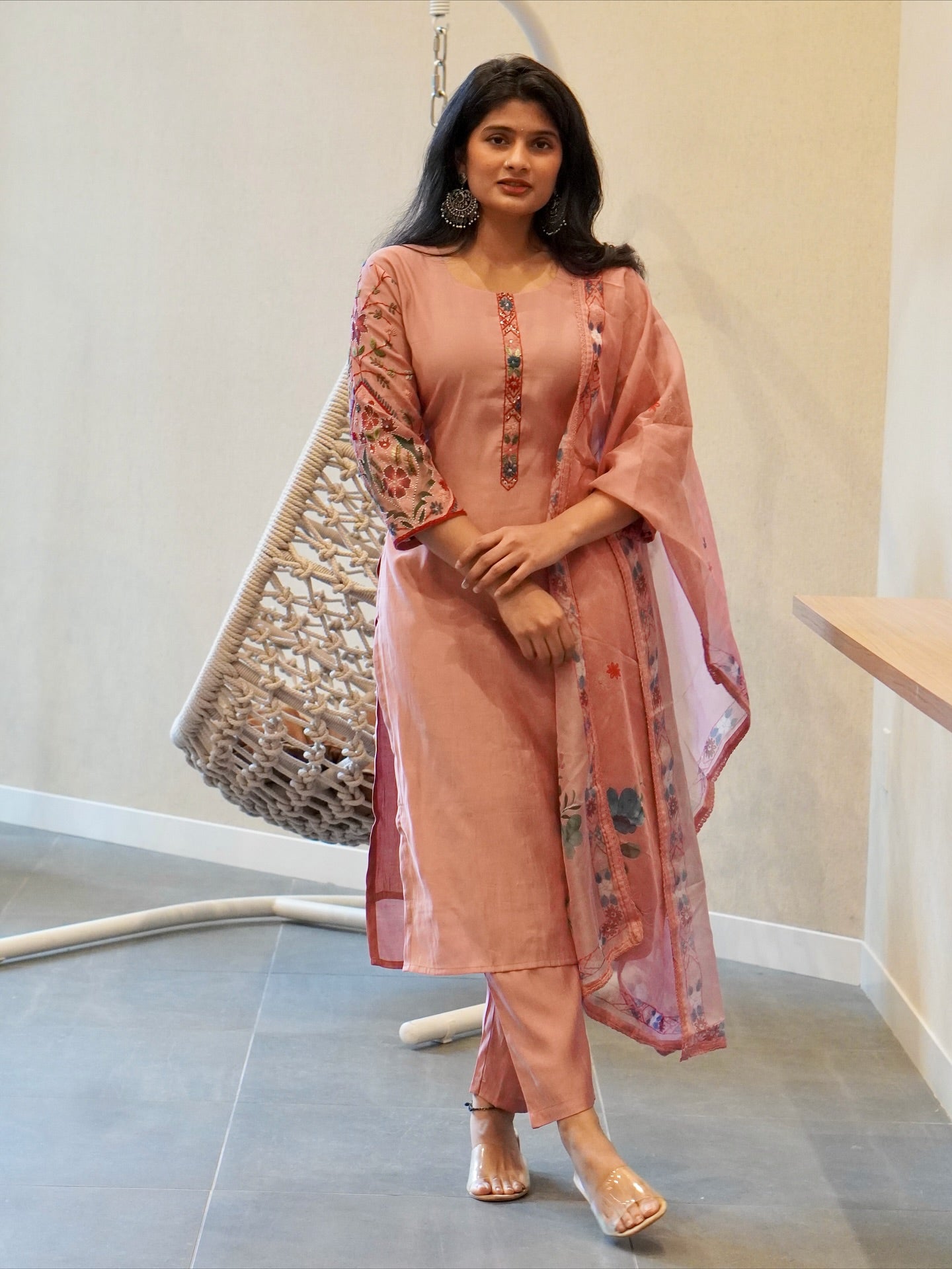 Sage Green/Dusty Pink Kurta Set