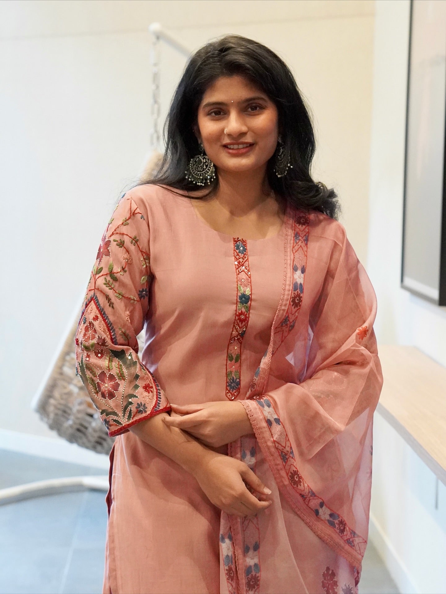 Sage Green/Dusty Pink Kurta Set