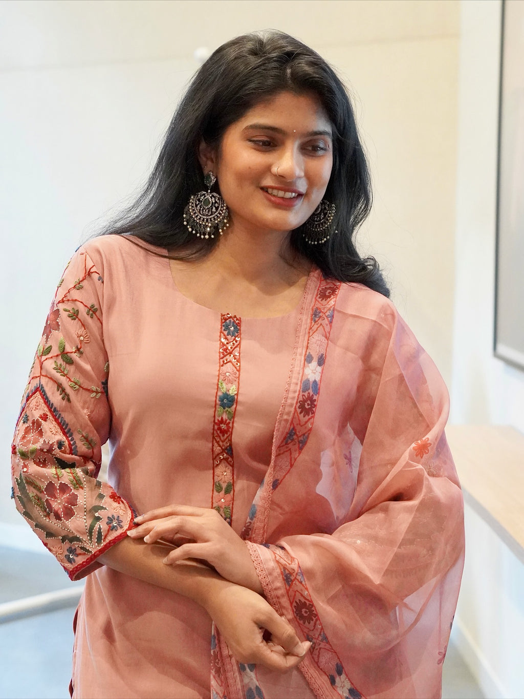Sage Green/Dusty Pink Kurta Set