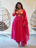 Hot Pink Anarkali Set