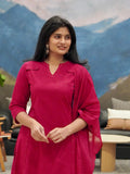 Pink Embroidered Kurta Set