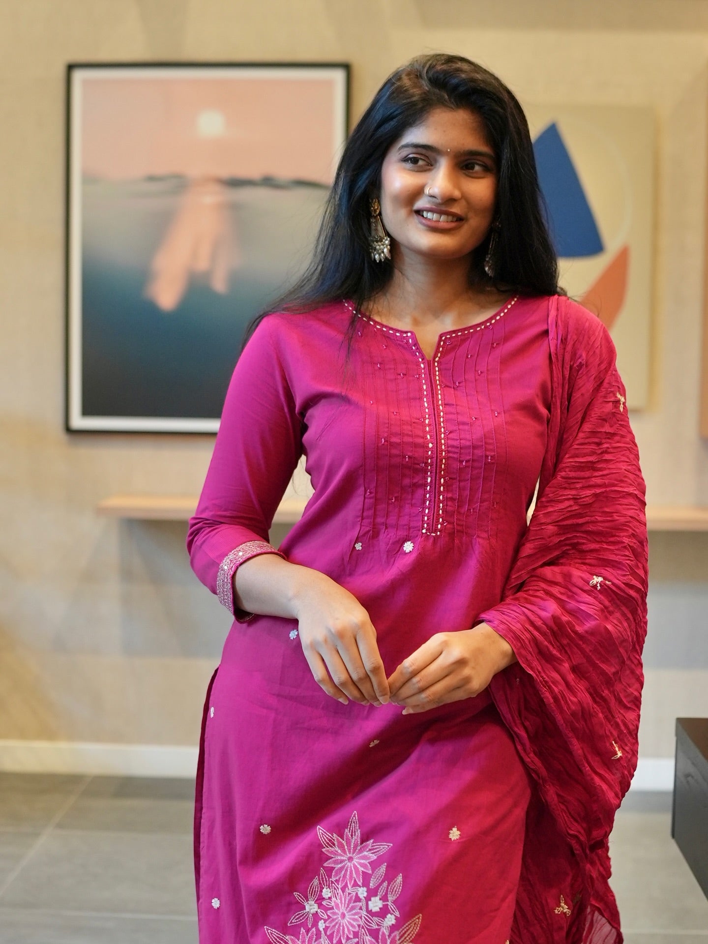 Pink Kurta Set