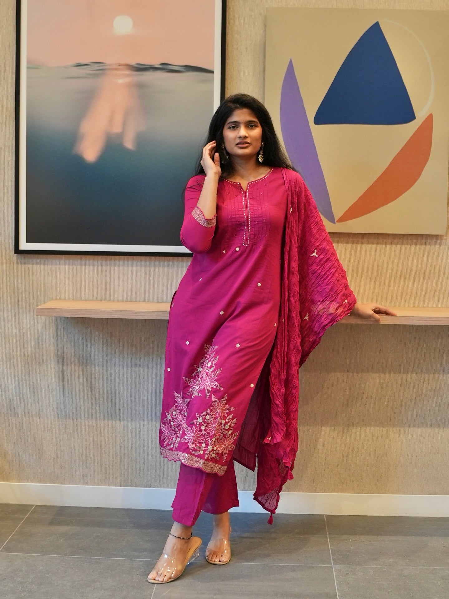 Pink Kurta Set