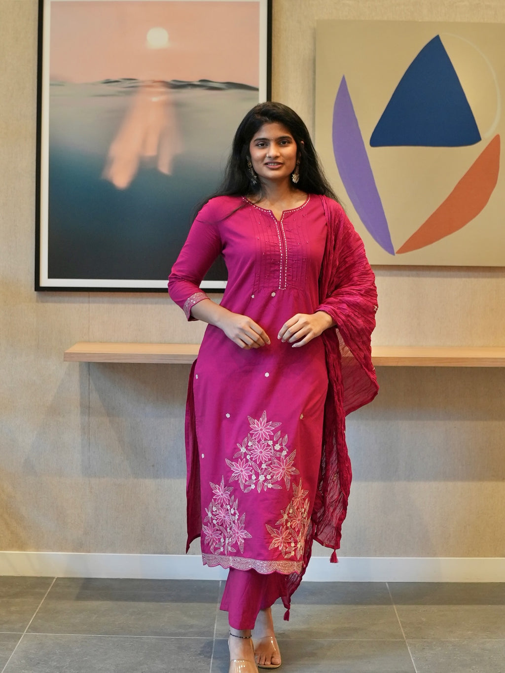 Pink Kurta Set
