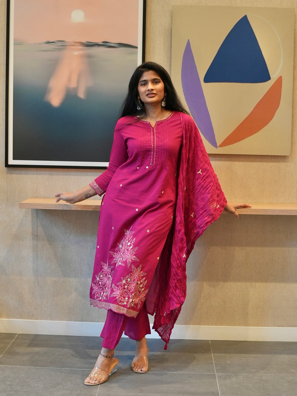 Pink Kurta Set